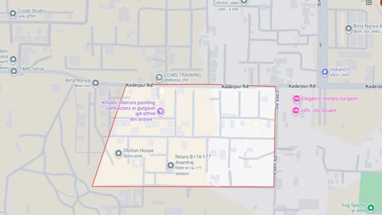 Sector 63a location map
